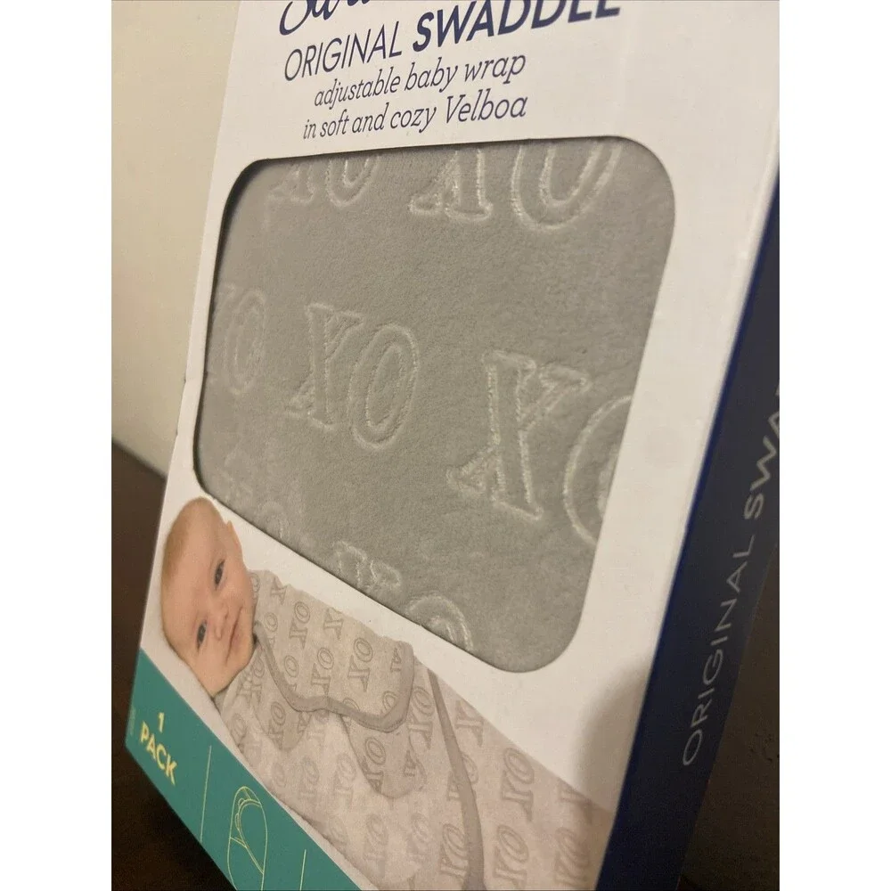 Swaddle Me Solid Gray XO Original Swaddle Size Small/Medium 0-3 months SEALED